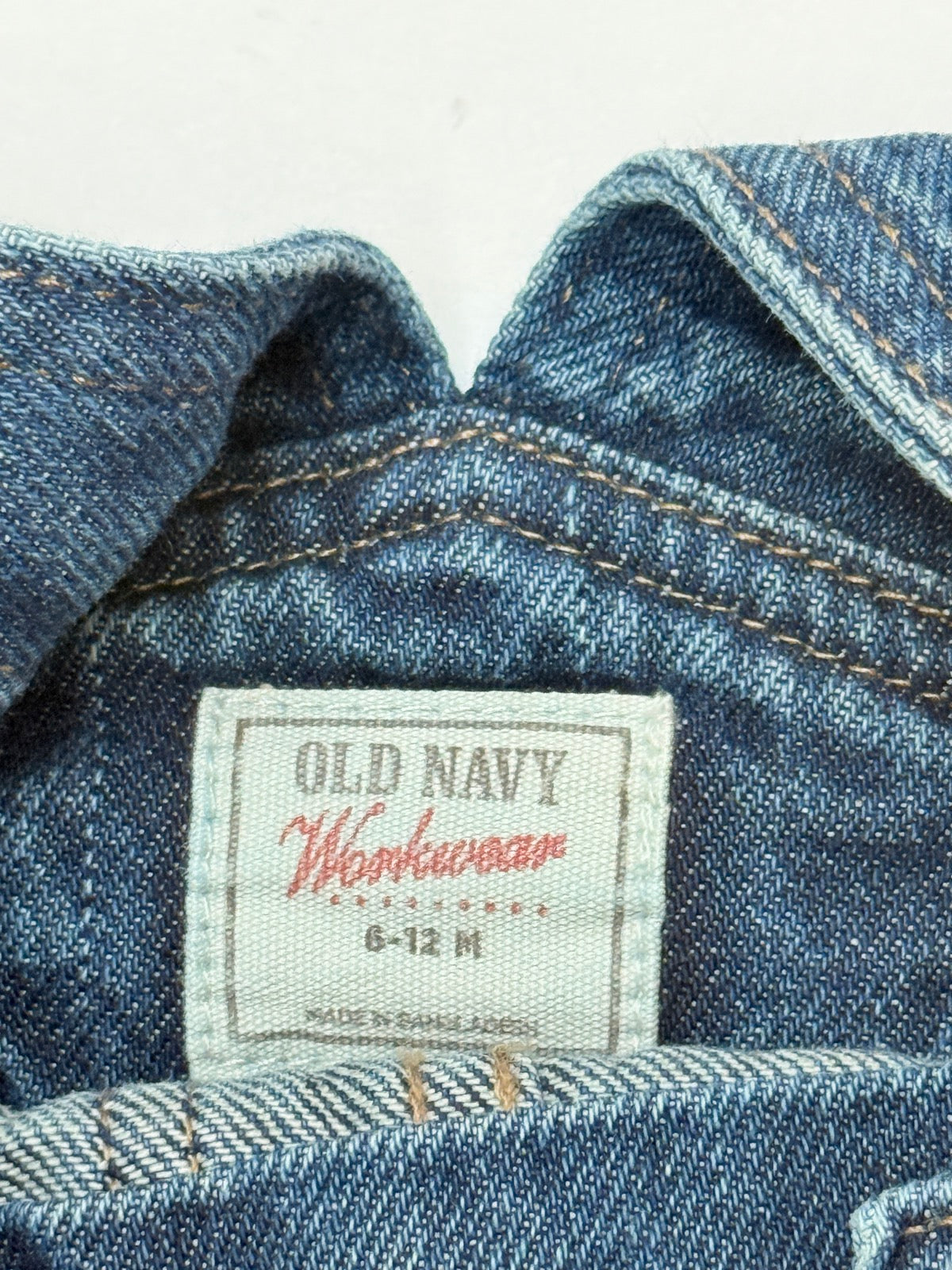 Old Navy Workwear Denim Overalls 6-12M