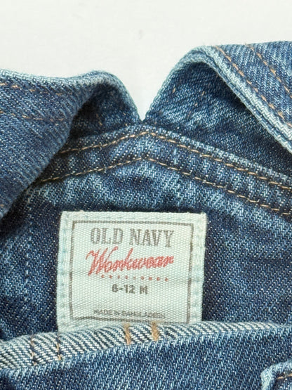 Old Navy Workwear Denim Overalls 6-12M