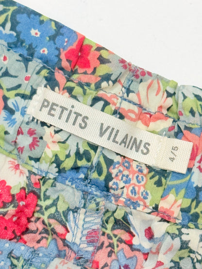Petits Vilains Floral Cotton Shorts 4/5