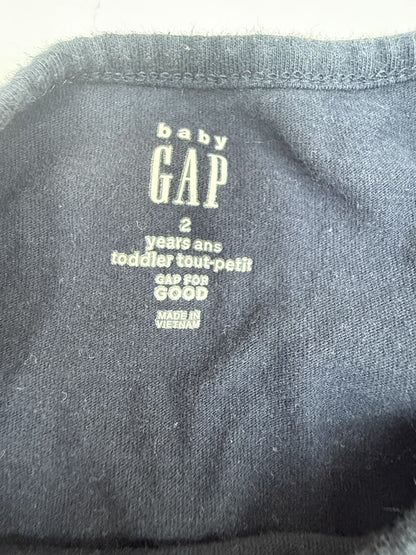 Baby Gap Navy Peplum Top 2T