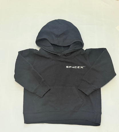 SpaceX Kids Pullover Hoodie Black Size M