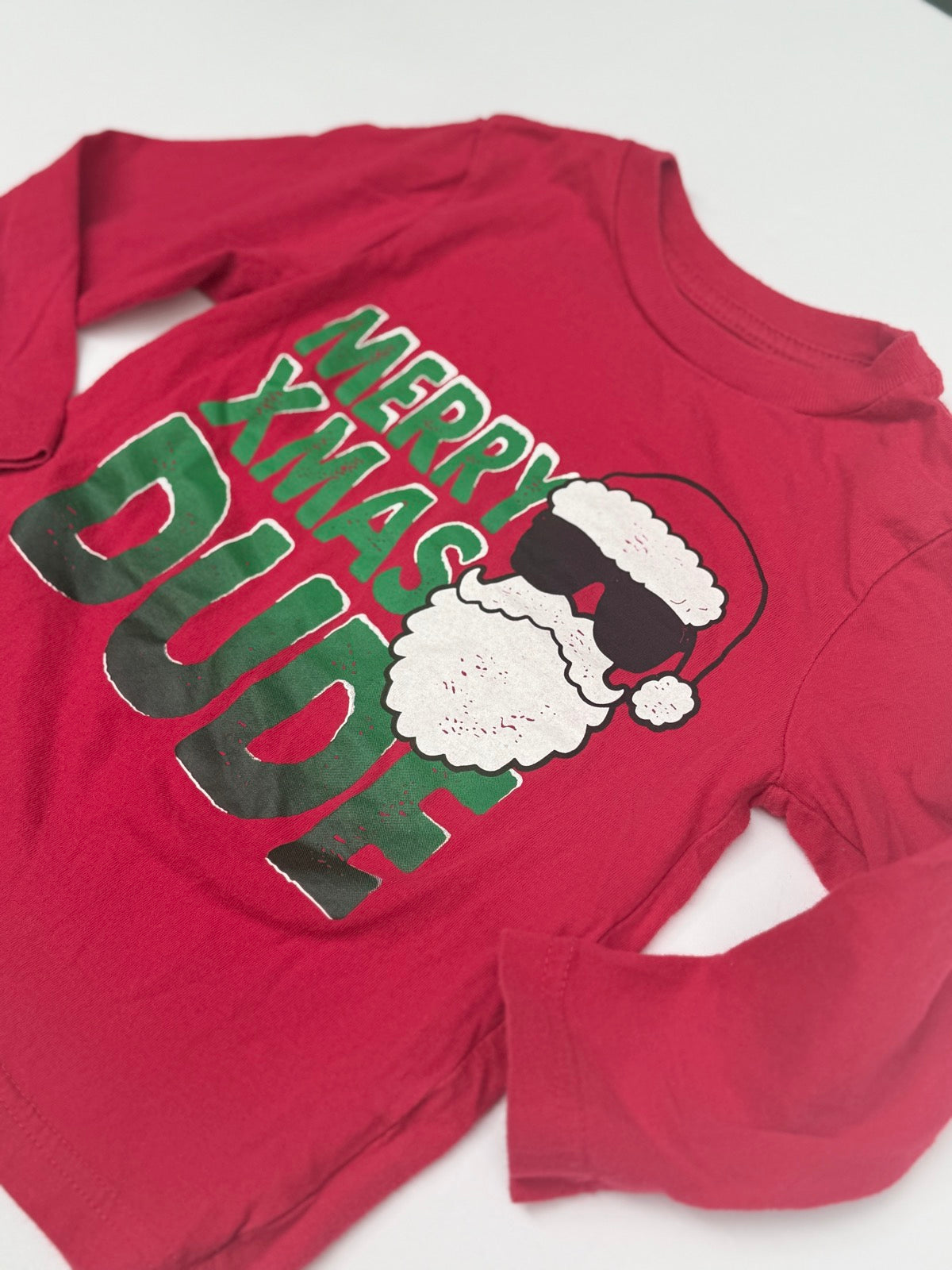 Children's Place Merry Xmas Dude Shirt 2T