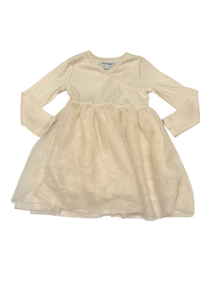 Old Navy Cream Tulle Wrap Dress 3T