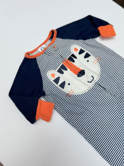 Gerber Tiger Striped Footed Sleeper 3-6M