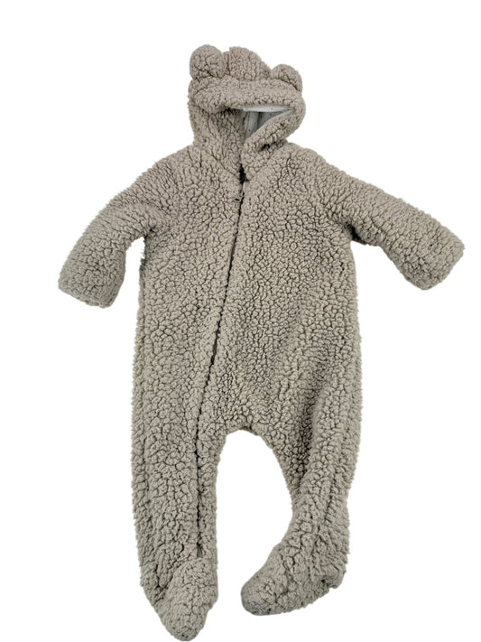 Zara Beige Sherpa Bear Snowsuit 3-6M