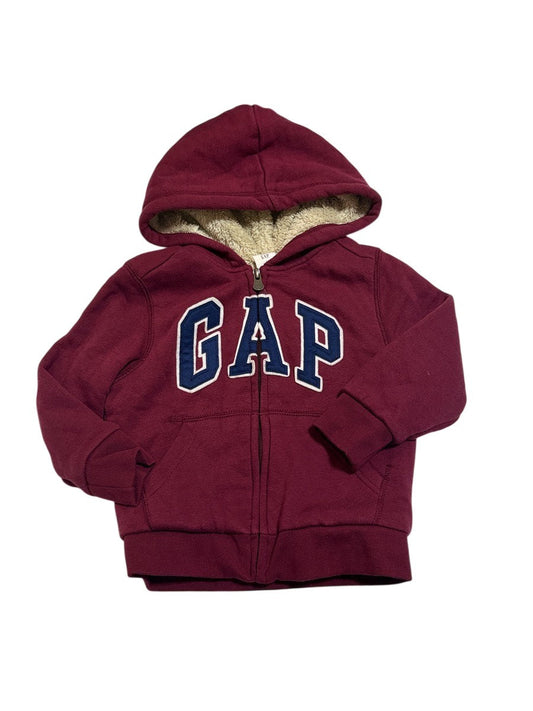 Gap Sherpa Lined Zip Hoodie Size 3T