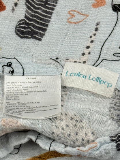 Loulou Lollipop Dog Print Muslin Swaddle Blanket
