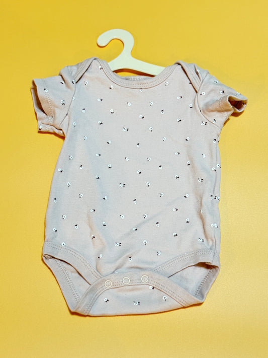 0-3m Floral Onesie