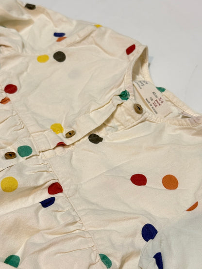 Zara Baby Polka Dot Blouse Size 3 4