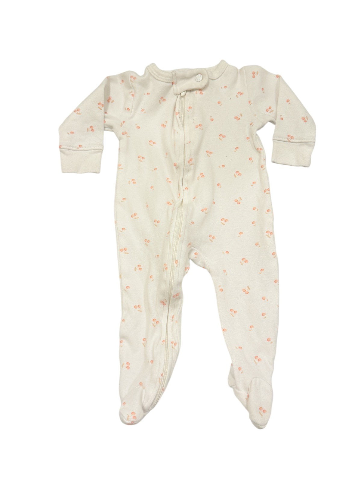 Très Beau et Belle Cherry Print Sleeper 3-6M
