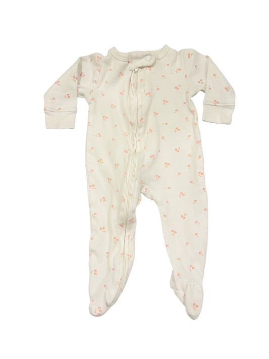 Très Beau et Belle Cherry Print Sleeper 3-6M