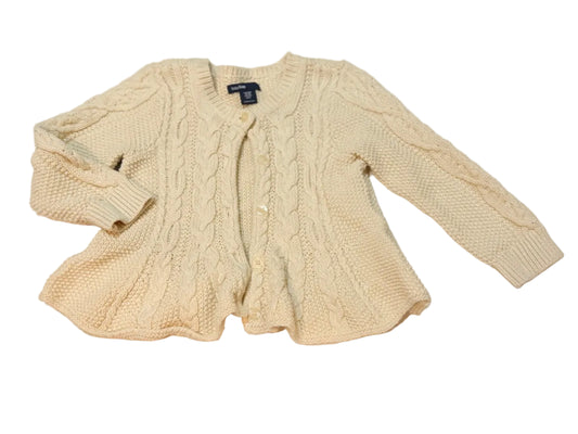 babyGap Cream Cable Knit Cardigan 12-18m