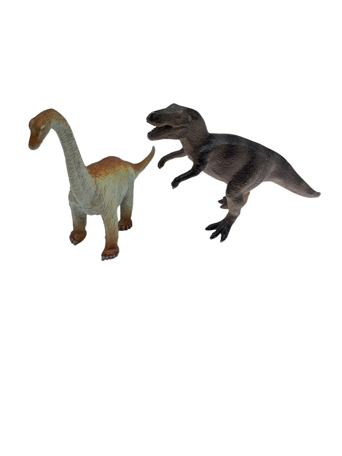 Dinosaur Figure Set Brachiosaurus T-Rex 2pc
