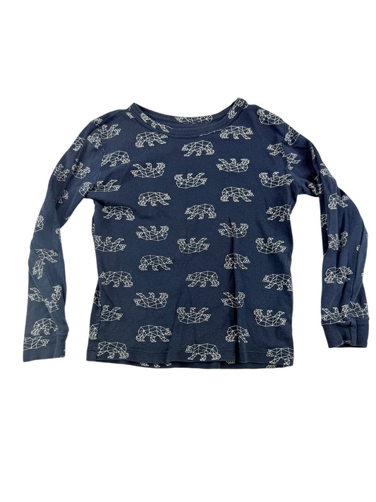 Joe Fresh Geometric Bear Long Sleeve T-Shirt Size 5