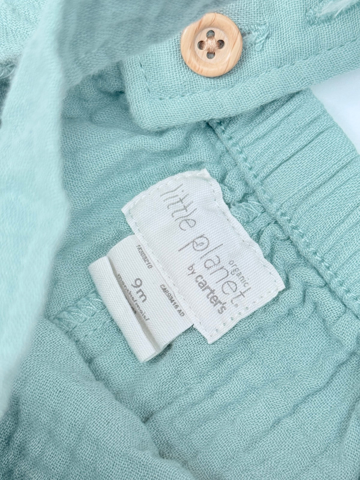 Little Planet by Carter's Muslin Overall 9m