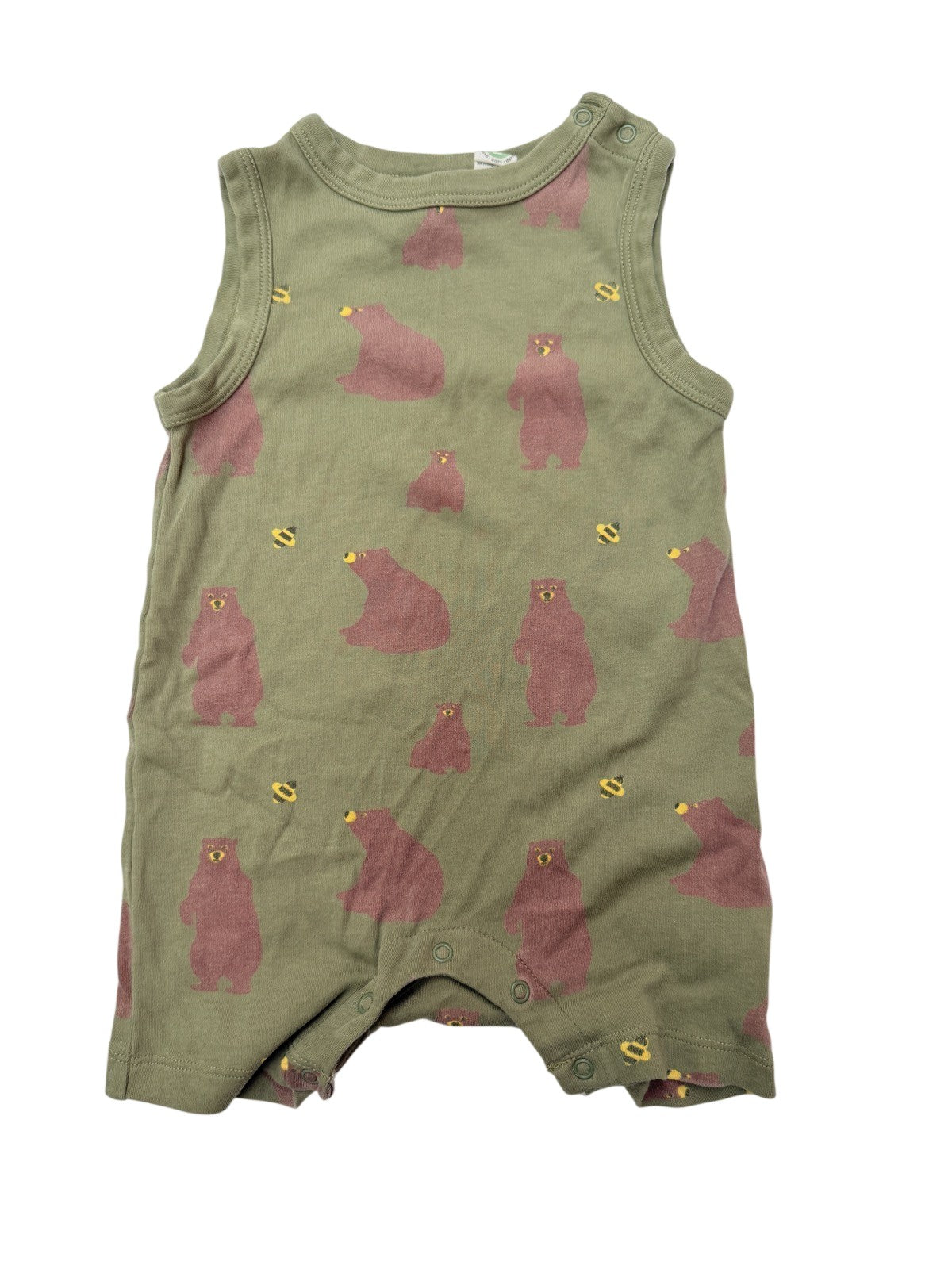 Parade Organic Cotton Bear Print Romper 12-18M