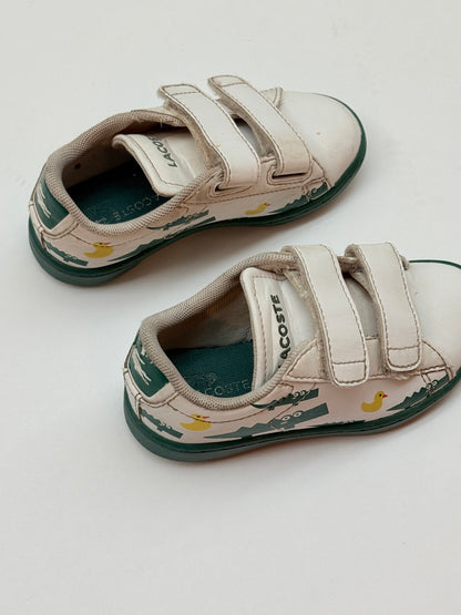 Lacoste Carnaby Evo Crocodile Print Sneakers Size 8