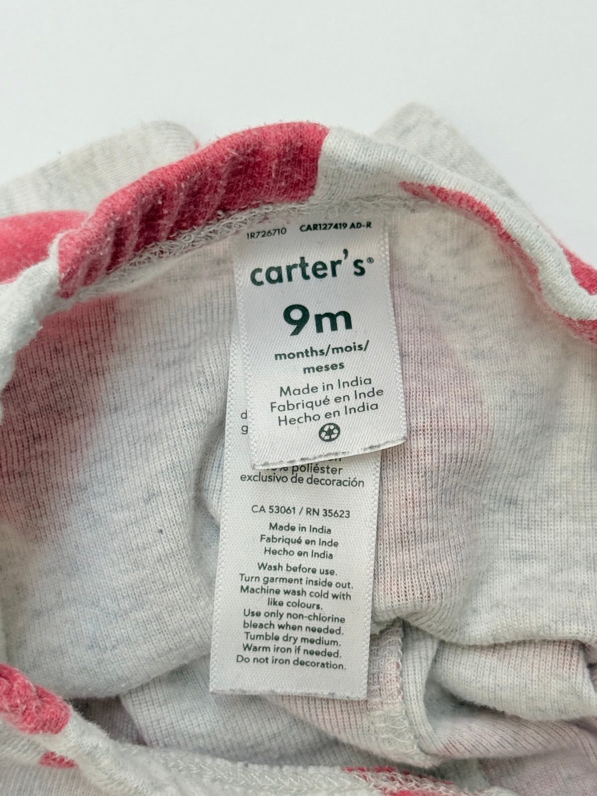 Carter's Heart Print Leggings 9M