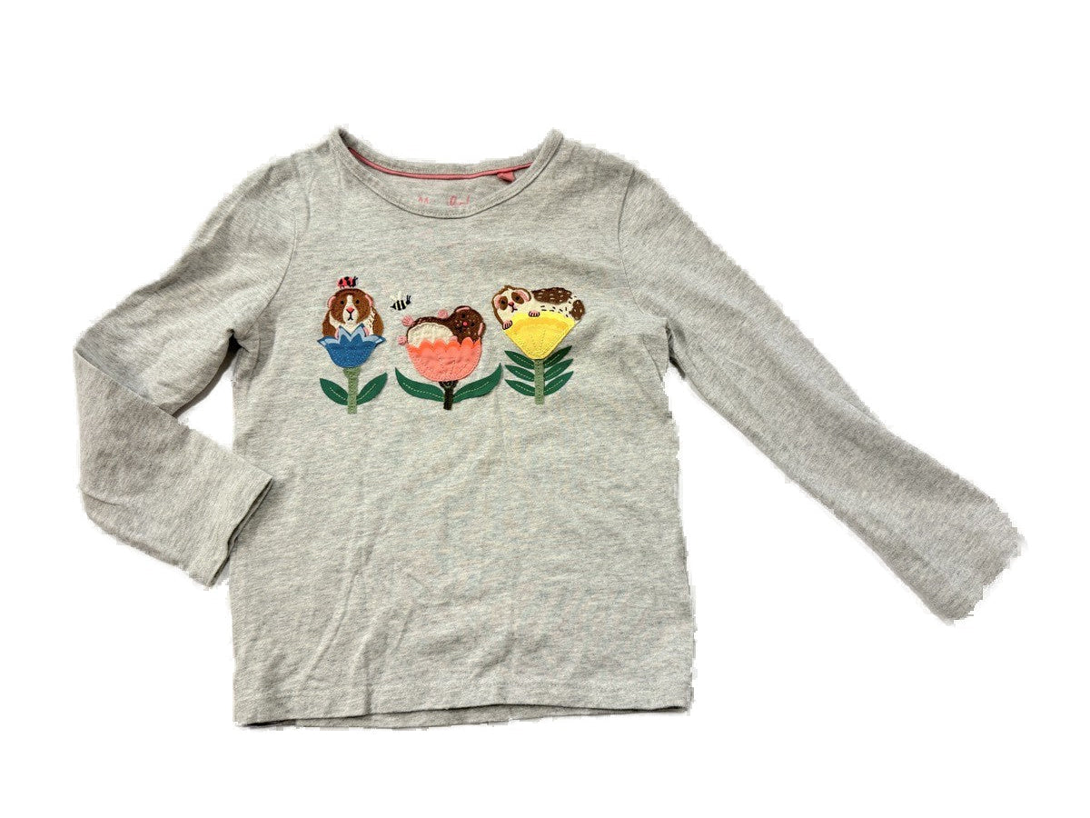 Mini Boden Guinea Pig Floral Long Sleeve Top 5-6y