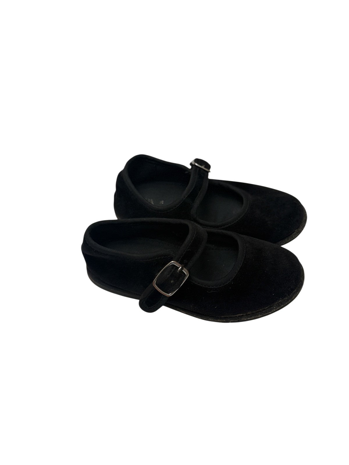 Zara Black Velvet Mary Jane Shoes Size 9