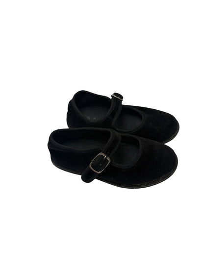 Zara Black Velvet Mary Jane Shoes Size 9