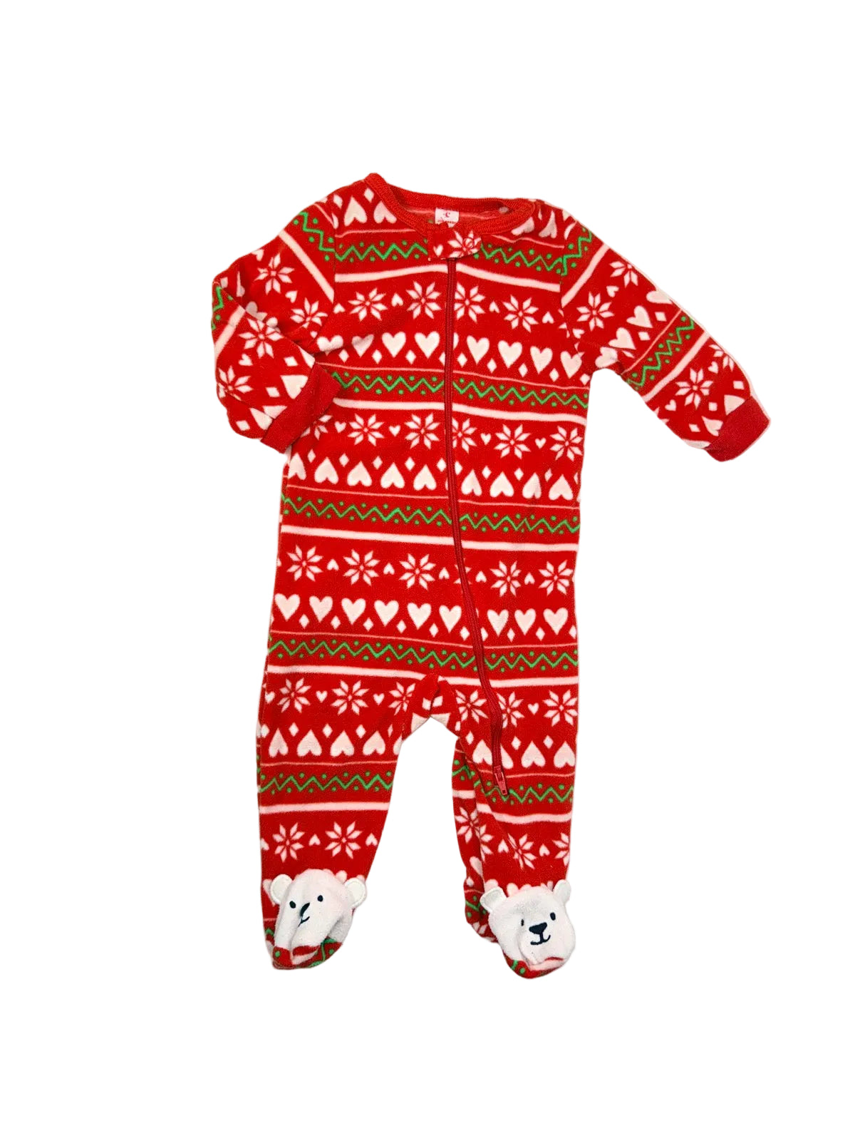 Joe Fresh Christmas Fair Isle Footed Sleeper 3-6m