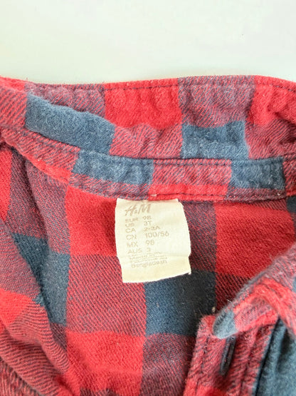 H&M Buffalo Plaid Flannel Shirt 3T