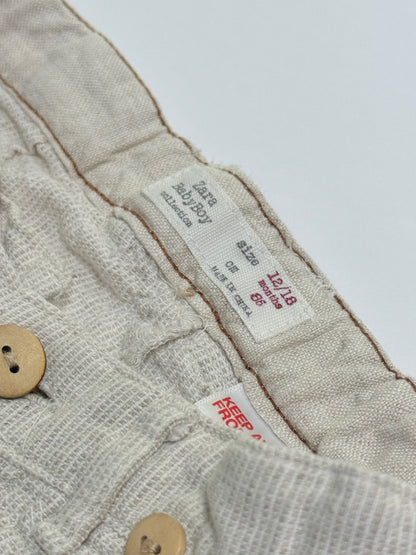 Zara Baby Boy Linen Shorts 12-18m