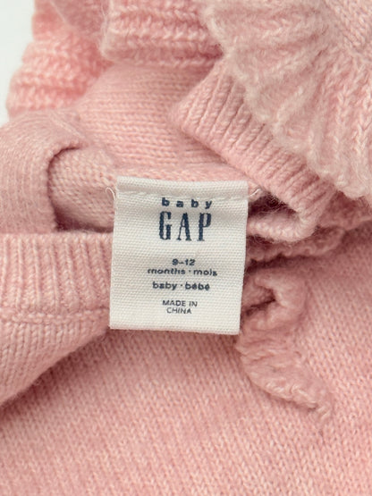 Baby Gap Pink Ruffle Sweater 9-12M