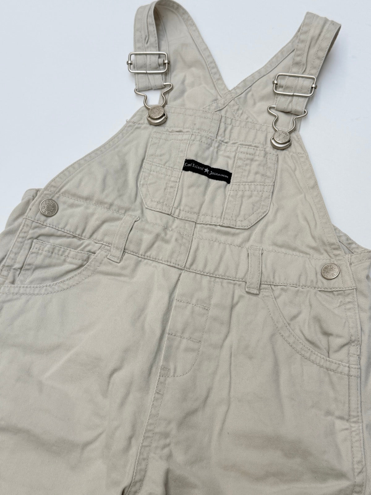 Cool Island Khaki Denim Overalls 12M