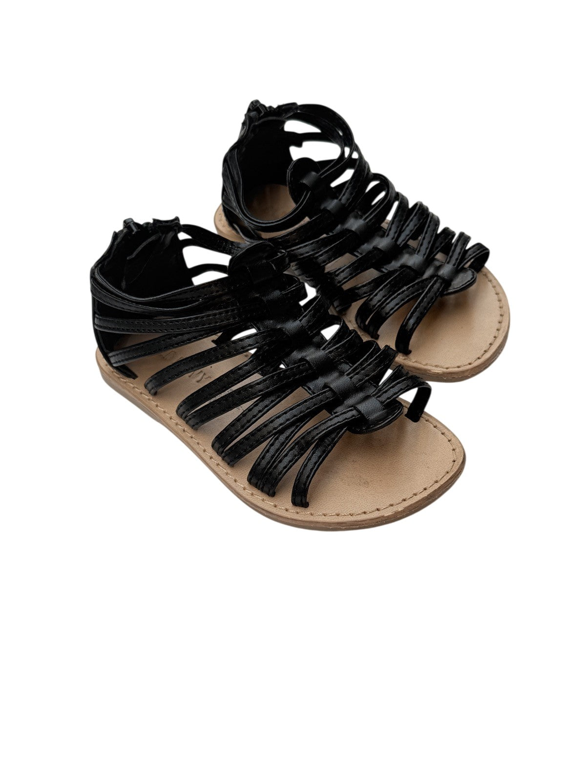 Old Navy Black Gladiator Sandals Toddler Size 7