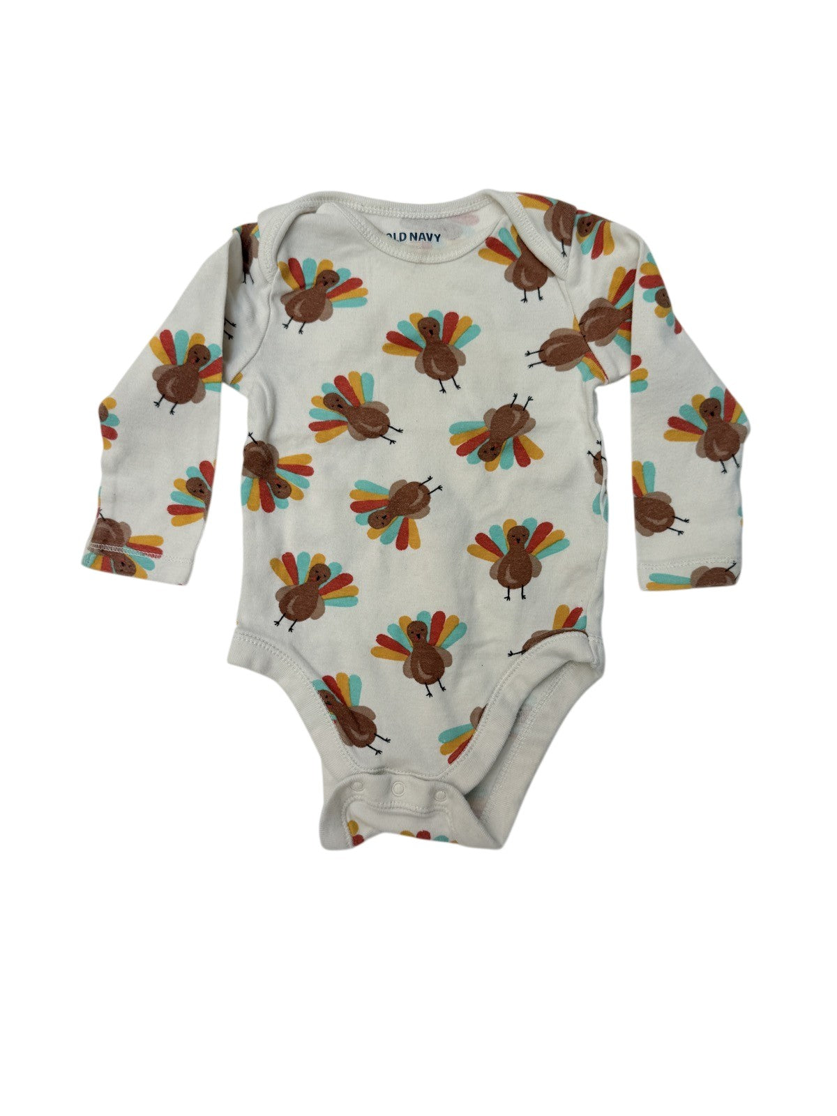 Old Navy Turkey Print Bodysuit 6-12M