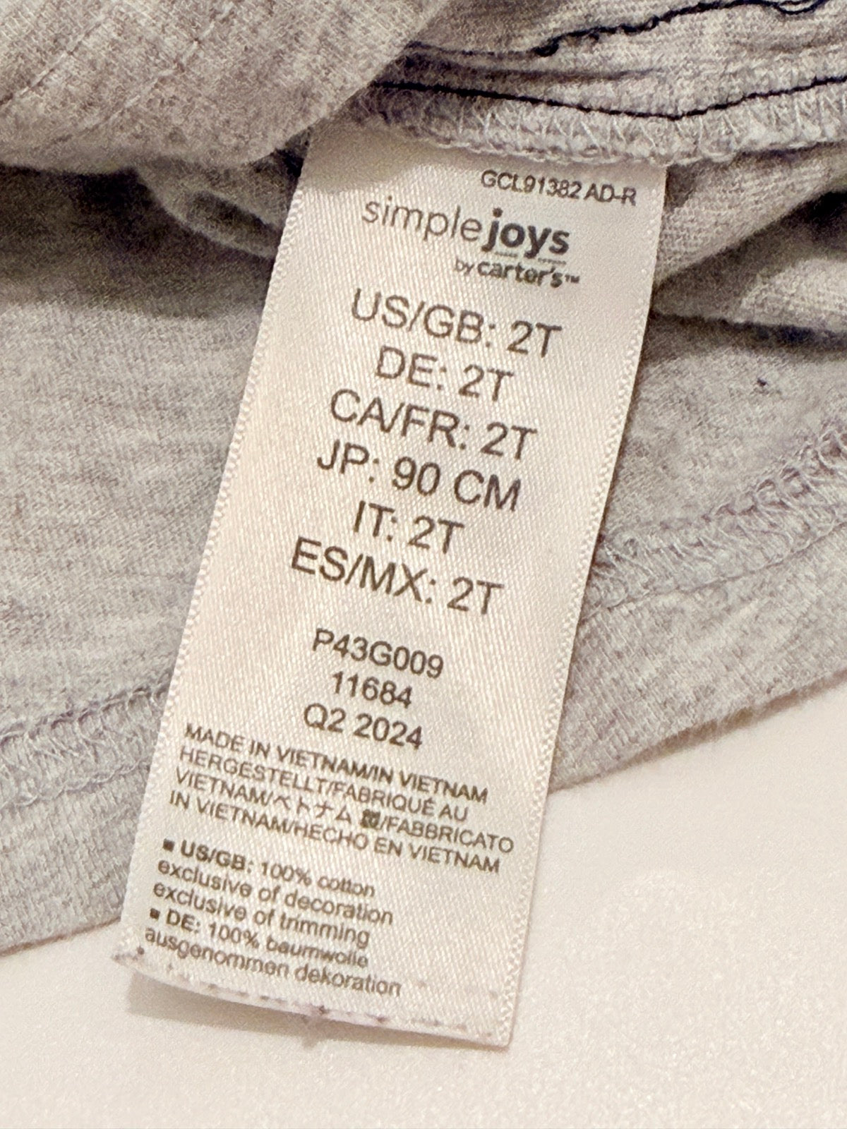 Simple Joys by Carter's Gray Long Sleeve Tee 2T