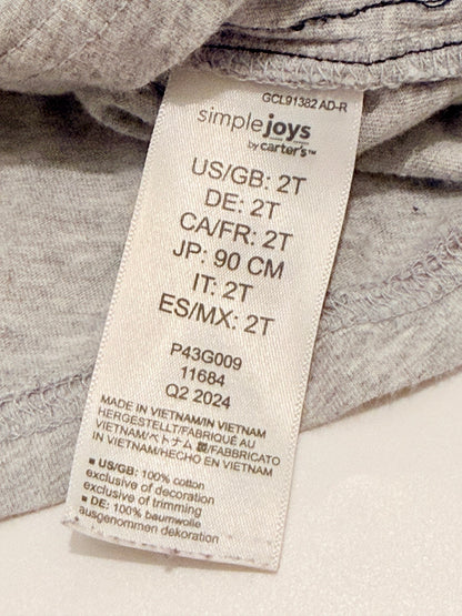 Simple Joys by Carter's Gray Long Sleeve Tee 2T