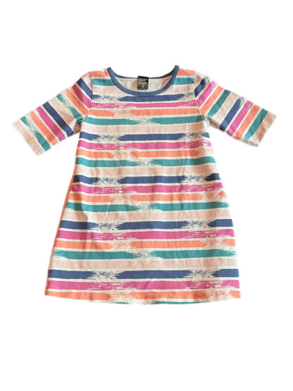 Peekaboo Beans Striped Dress Size 4