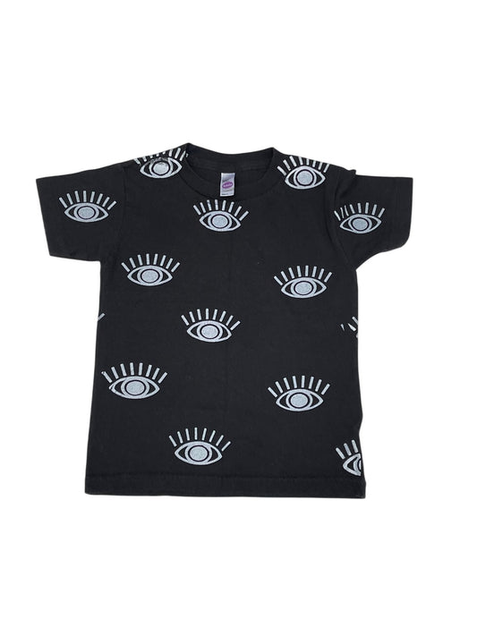 American Apparel Black Eye Print T-Shirt Size 4