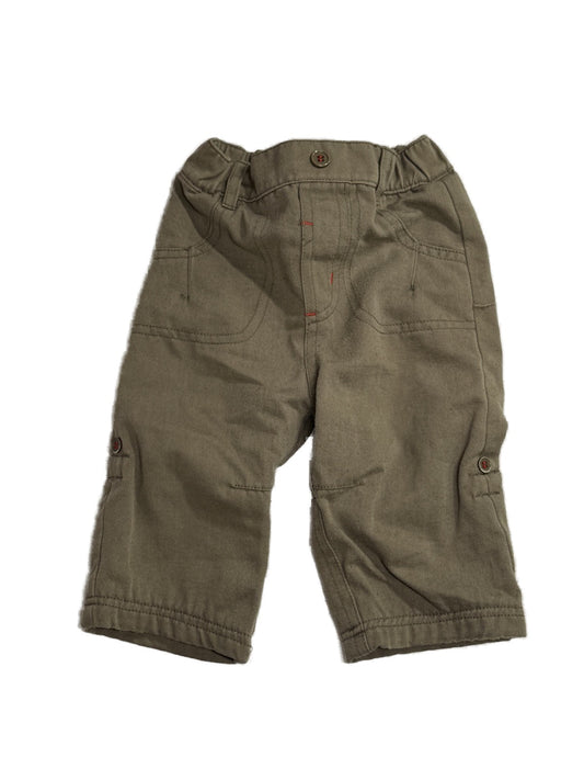 Cheeky Chimp Olive Lined Cargo Pants Baby
