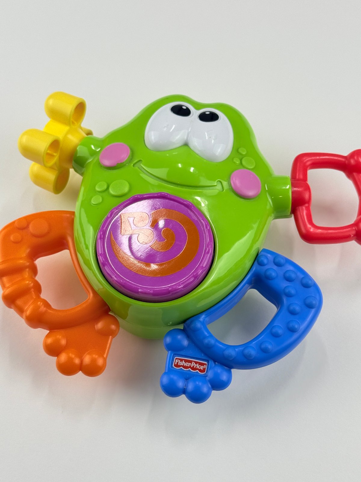 Fisher-Price Musical Frog Teether Rattle Toy