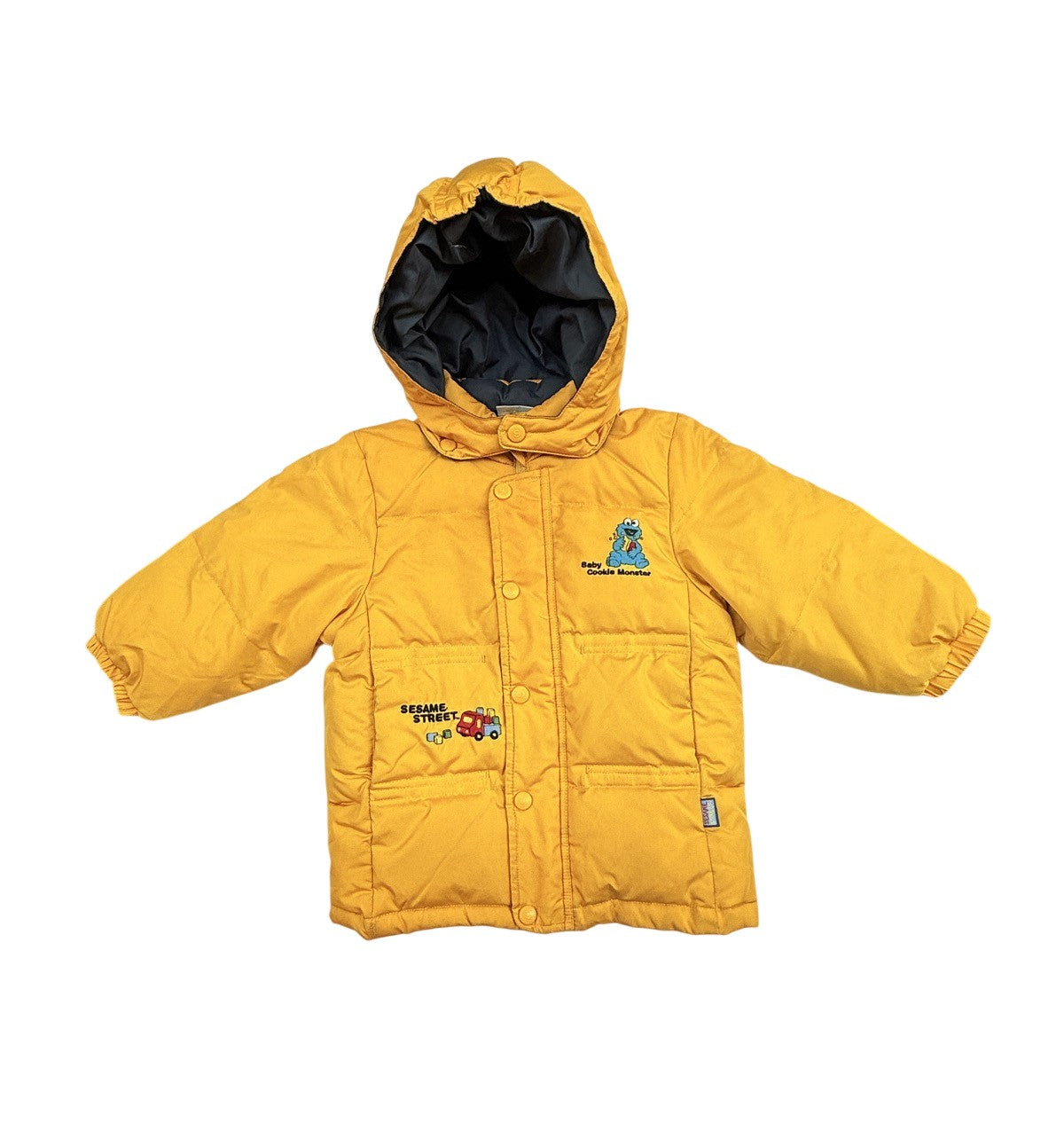 Vintage Sesame Street Baby Cookie Monster Puffer Jacket 95