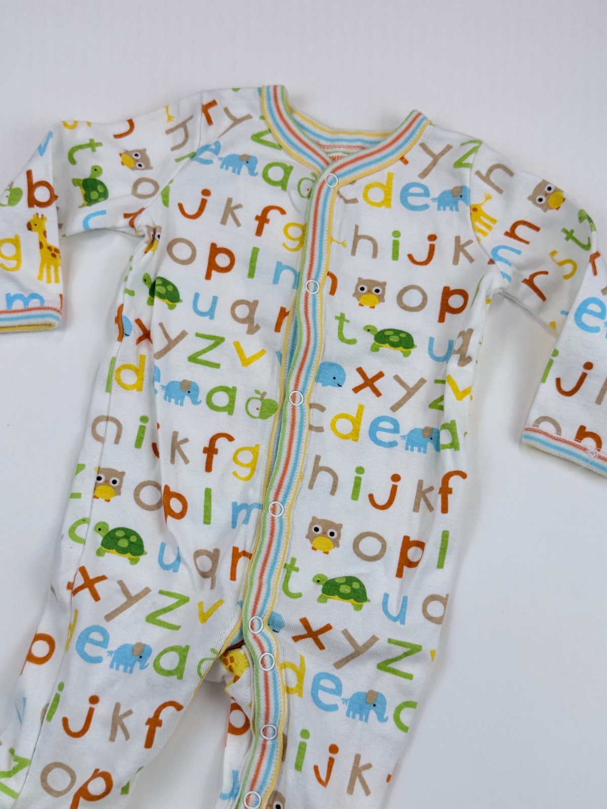 Gymboree Alphabet Animals Sleeper 0-3M