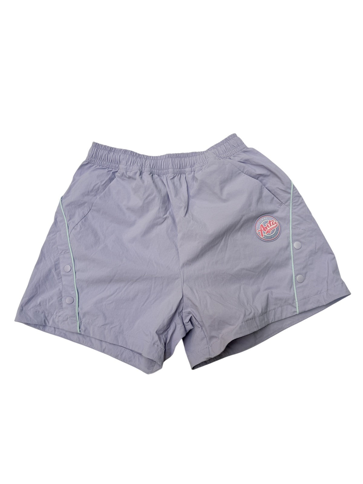 Anta Kids Lavender Snap Shorts Size 10