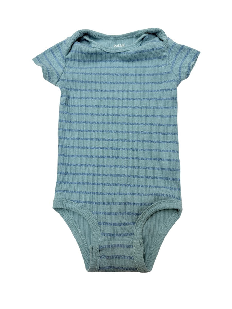Pekkle Striped Short Sleeve Bodysuit 18M