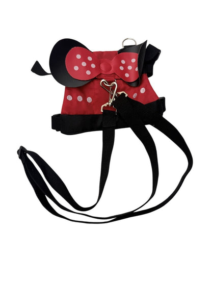 Minnie Mouse Dog Harness with Leash