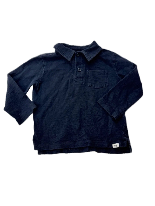Baby Gap Navy Long Sleeve Polo 2T