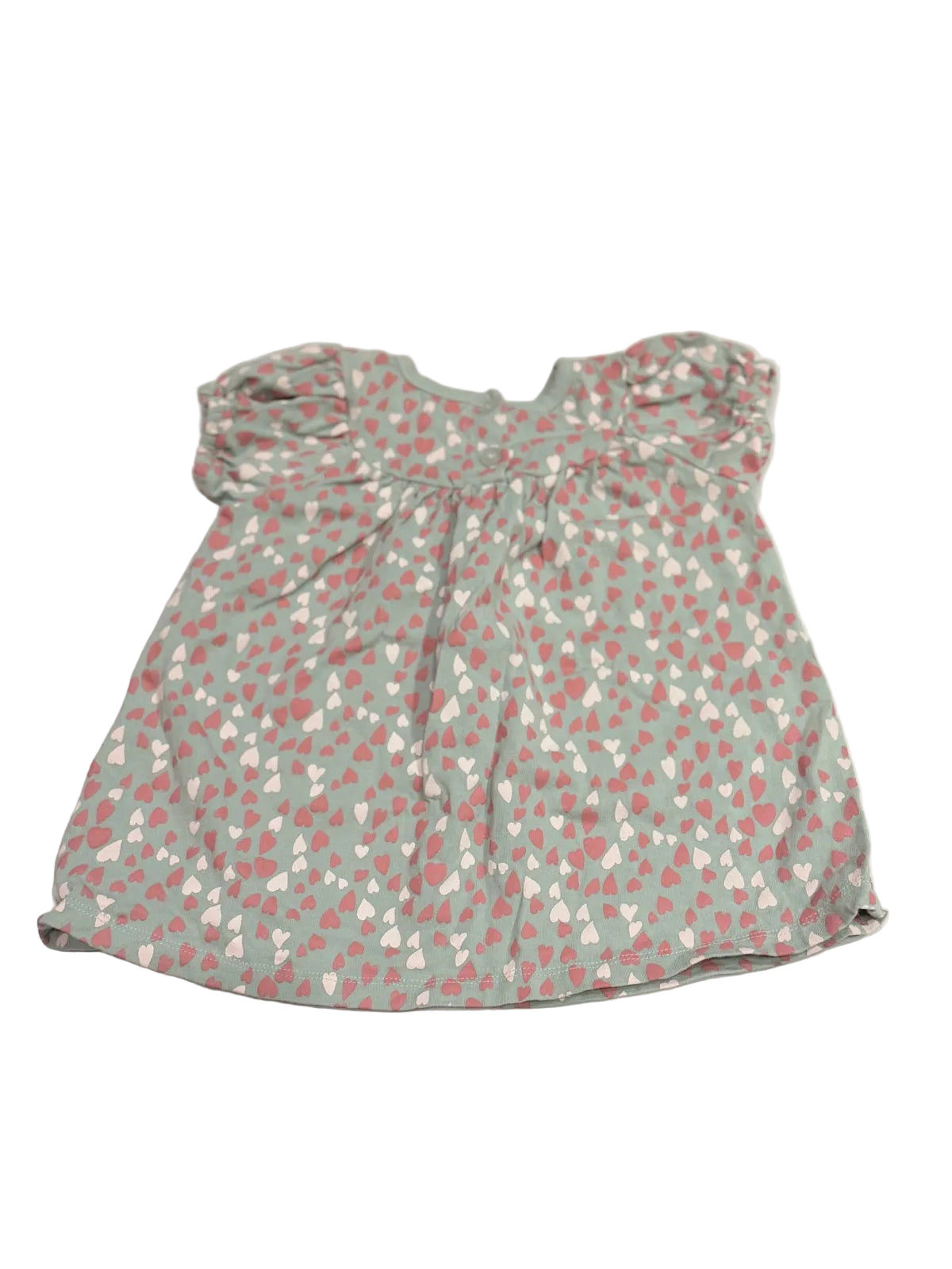 Peek Heart Print Dress 6-12M