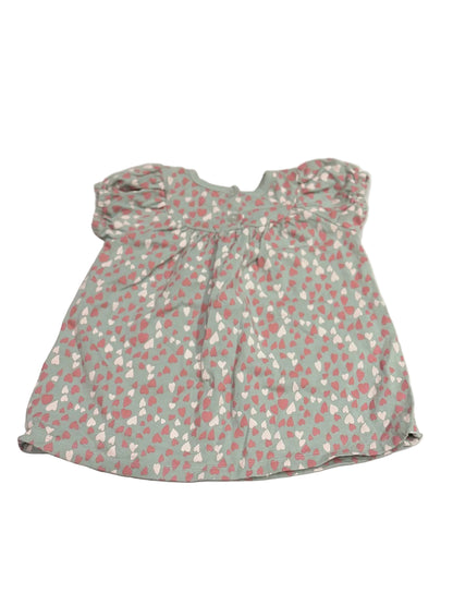 Peek Heart Print Dress 6-12M