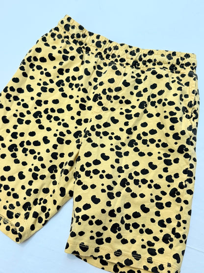 H&M Yellow Leopard Print Shorts Size 9-10Y