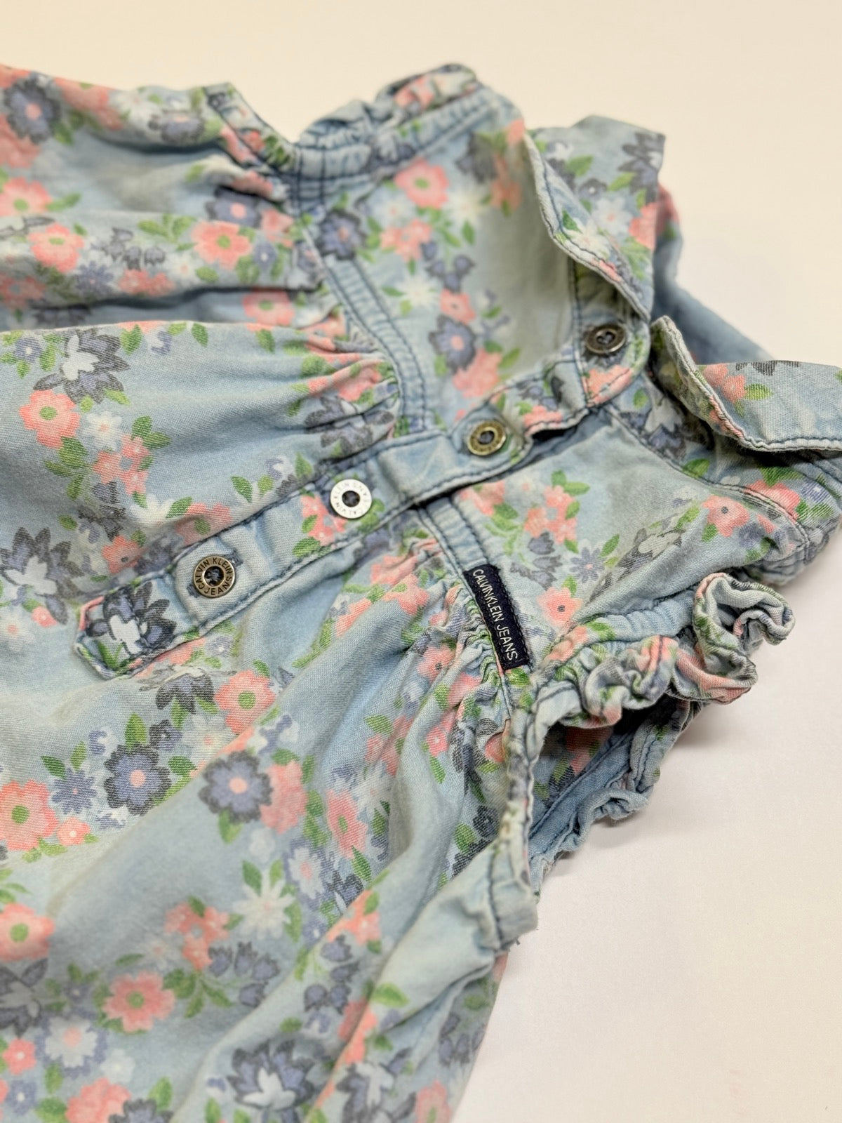 Calvin Klein Jeans Floral Denim Dress 18M