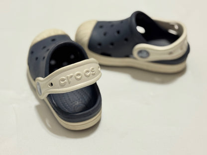 Crocs Bump It Navy White Clog Size 6