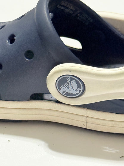 Crocs Bump It Navy White Clog Size 6